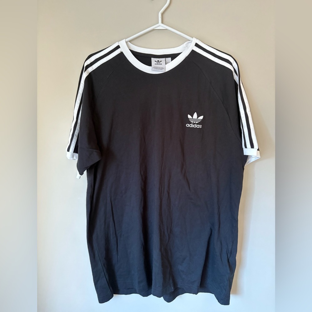 Adidas Black and White T shirt, Size XL